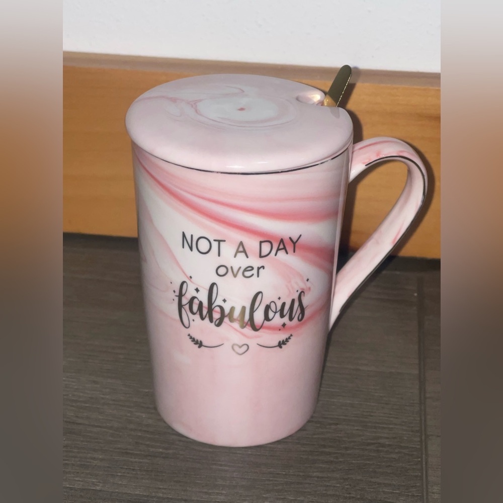 NWT/Original Box NOT A DAY OVER FABULOUS Tea‎ Cup Spoon Tea Gifts